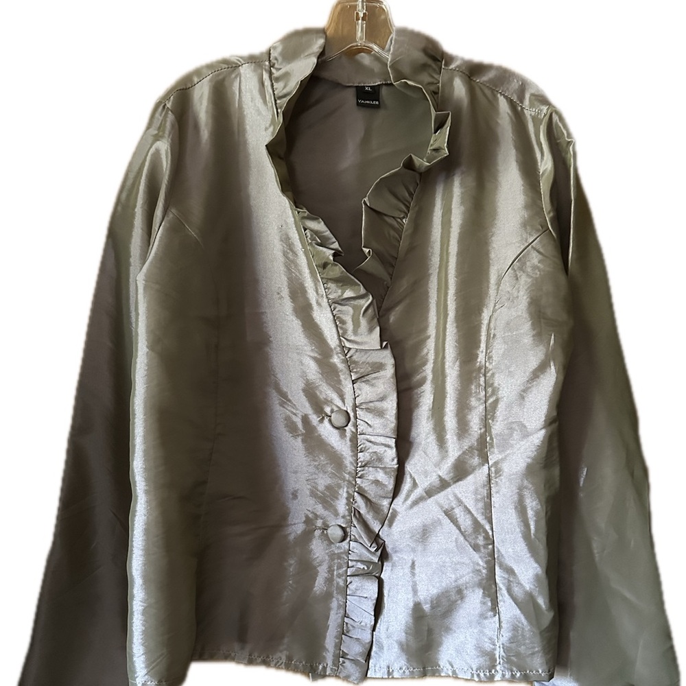 Pewter colored Vanklee dress top XL
